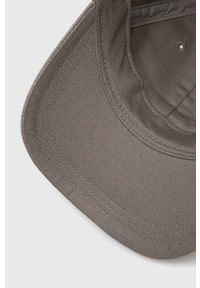 Superdry czapka z daszkiem bawełniana kolor szary z aplikacją. Kolor: szary. Materiał: bawełna. Wzór: aplikacja #2