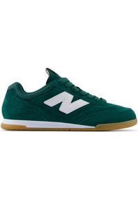 Buty unisex New Balance URC42SD – zielone. Okazja: na co dzień. Kolor: zielony. Materiał: materiał, syntetyk, guma, skóra. Szerokość cholewki: normalna