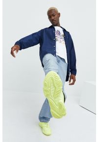 adidas Originals kurtka męska kolor granatowy przejściowa oversize. Kolor: niebieski. Materiał: materiał #3