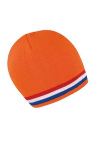 RESULT WINTER ESSENTIALS - Czapka Unisex Dla Dorosłych. Kolor: pomarańczowy, biały, czerwony, wielokolorowy