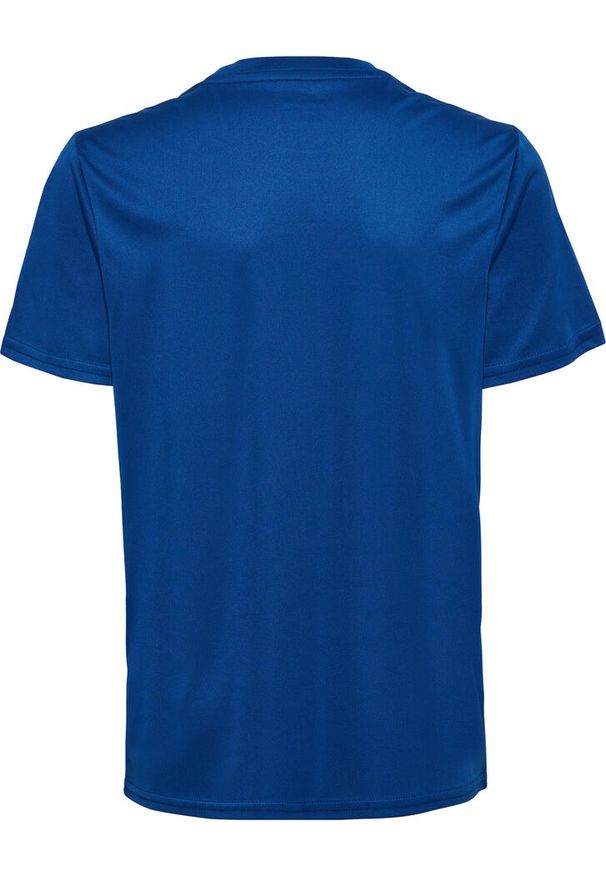 Hummel - Koszulka Poliestrowa Essential Jersey S/S Kids. Kolor: niebieski. Materiał: jersey, poliester. Sport: piłka nożna
