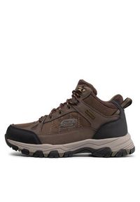 skechers - Skechers Trapery Melano 204477/CHOC Brązowy. Kolor: brązowy. Materiał: materiał #4