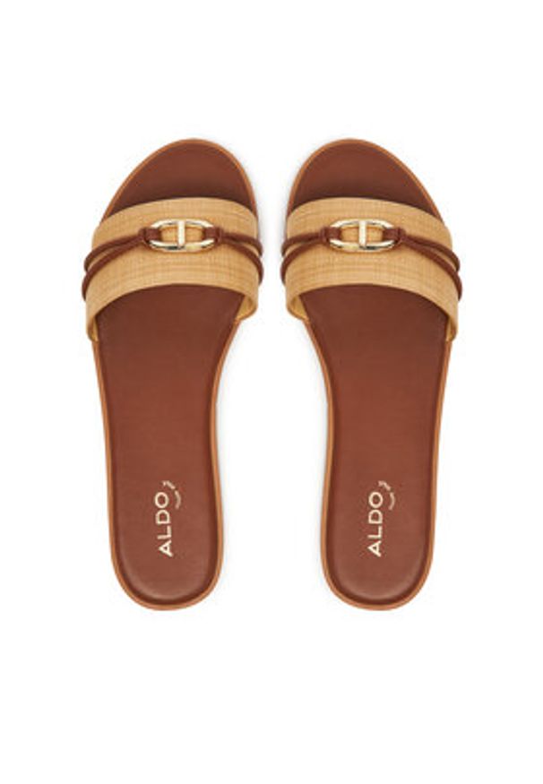 Aldo Klapki Vasia 14002246 Beżowy. Kolor: beżowy. Materiał: skóra