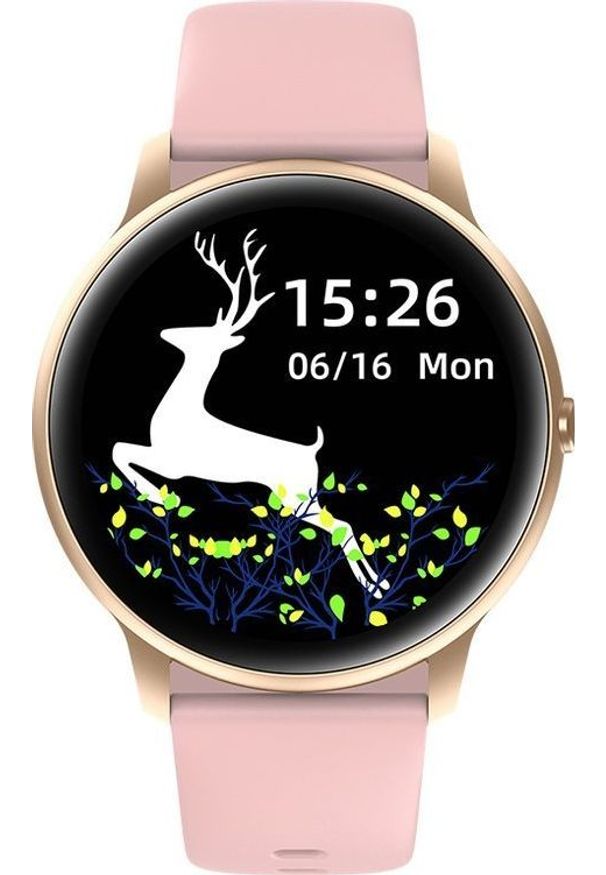 Smartwatch G.Rossi SW015-2 Różowy (15693-uniw). Rodzaj zegarka: smartwatch. Kolor: różowy