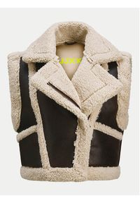 JJXX Bezrękawnik Joanna 12264943 Czarny Regular Fit. Kolor: czarny. Materiał: skóra. Długość rękawa: bez rękawów #6
