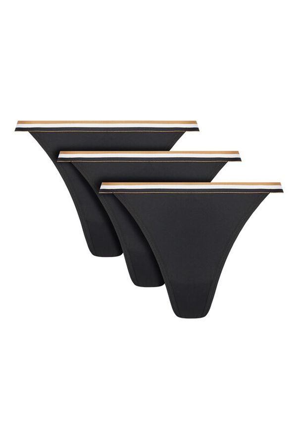 BOSS Komplet stringów 50545602 Czarny. Kolor: czarny. Materiał: syntetyk