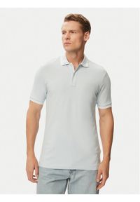 G-Star RAW - G-Star Raw Polo Dunda D17127-5864 Niebieski jasny Slim Fit. Typ kołnierza: polo. Kolor: niebieski. Materiał: bawełna #1