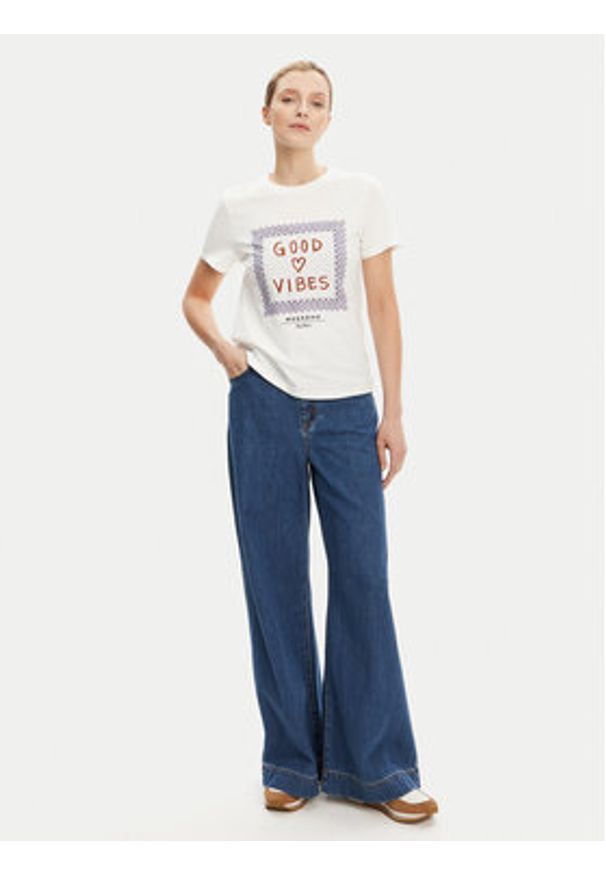 Weekend Max Mara Jeansy Vega 2525186061 Granatowy Wide Leg. Kolor: niebieski