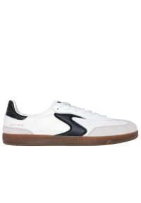 skechers - Buty damskie Skechers Hotshot Kickoff 185232WBK - białe. Zapięcie: sznurówki. Kolor: biały. Materiał: guma, skóra, zamsz. Szerokość cholewki: normalna. Model: Skechers Sport #1