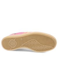 Różowe Sneakersy Rieker Modne Obuwie Damskie. Okazja: na co dzień. Zapięcie: sznurówki. Kolor: różowy. Materiał: zamsz #6