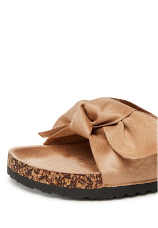 DeeZee Klapki E998-1 Beżowy. Kolor: beżowy. Materiał: materiał