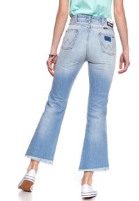 Wrangler - WRANGLER RETRO CROP FLARE FIJI W242FH127 112127921. Stan: podwyższony. Styl: retro #8