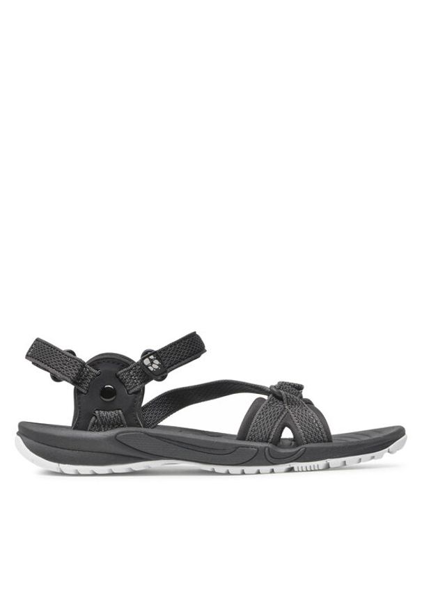 Jack Wolfskin Sandały Lakewood Ride Sandal W 4019041 Czarny. Kolor: czarny. Materiał: materiał