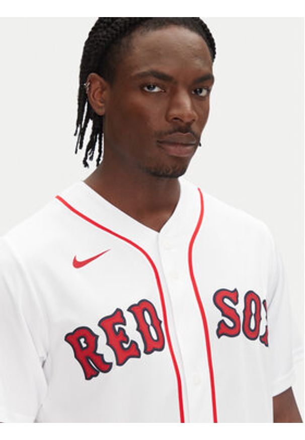 Nike Koszula T770-BQWH-BQ-XVH Biały Regular Fit. Kolor: biały. Materiał: syntetyk