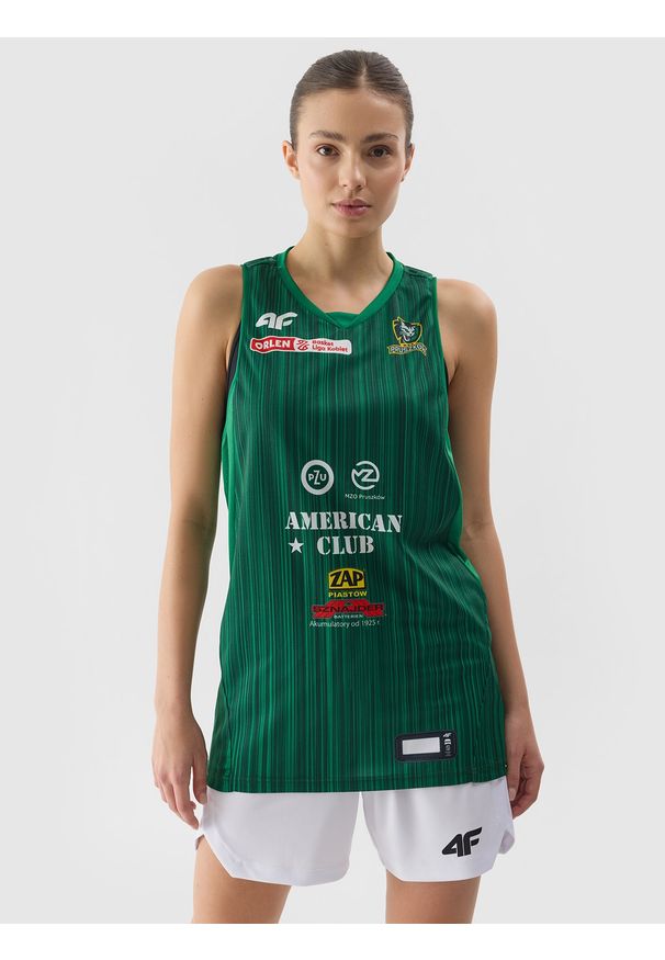 4f - 4F Koszulka replika wyjazdowa z sezonu 2023/24 uniseks 4F x MKS Pruszków - multikolor S. Kolor: wielokolorowy. Materiał: dzianina