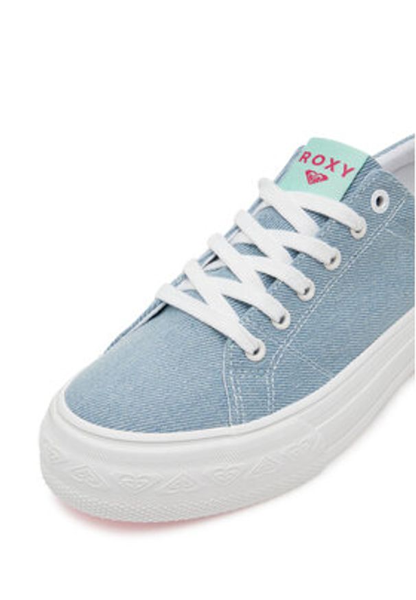 Roxy Tenisówki V12908 Niebieski. Kolor: niebieski. Materiał: materiał