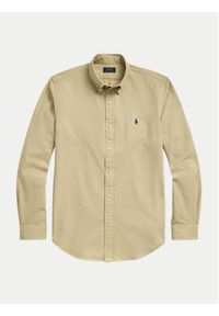Polo Ralph Lauren Koszula 710960643 Beżowy Regular Fit. Typ kołnierza: polo. Kolor: beżowy. Materiał: bawełna #5