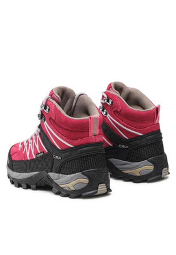 CMP Trekkingi Rigel Mid Wmn Trekking Wp 3Q12946 Różowy. Kolor: różowy. Materiał: zamsz, skóra