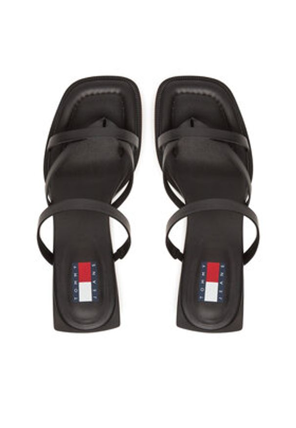 Tommy Jeans Klapki The Soho Sandal EN0EN02781 Czarny. Kolor: czarny. Materiał: skóra