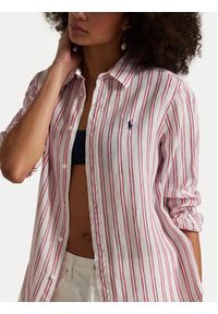 Polo Ralph Lauren Koszula 211970691008 Różowy Classic Fit. Typ kołnierza: polo. Kolor: różowy. Materiał: len #4
