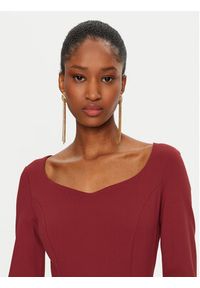 Rinascimento Sukienka koktajlowa CFC0122084003 Czerwony Regular Fit. Kolor: czerwony. Materiał: wiskoza. Styl: wizytowy #2