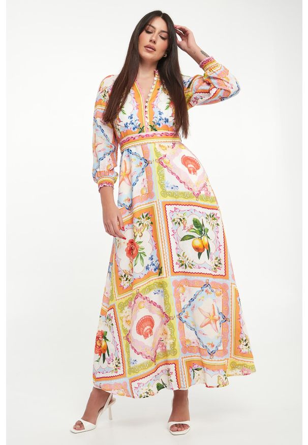 Hale bob - Sukienka maxi lniana HALE BOB. Materiał: len. Długość: maxi