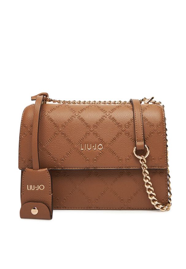 Liu Jo Torebka Ecs M Crossbody AF5055 E0538 Brązowy. Kolor: brązowy. Materiał: skórzane