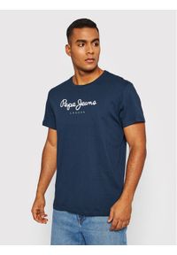 Pepe Jeans T-Shirt Eggo PM508208 Granatowy Regular Fit. Kolor: niebieski. Materiał: bawełna #1