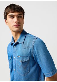Wrangler - MESKA KOSZULA WRANGLER SS WESTERN SHIRT MID WASH 112362743 #3