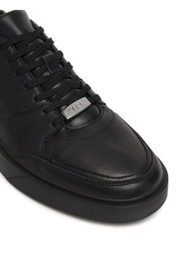 Karl Lagerfeld - KARL LAGERFELD Sneakersy Flint II KL53329 Czarny. Kolor: czarny. Materiał: skóra