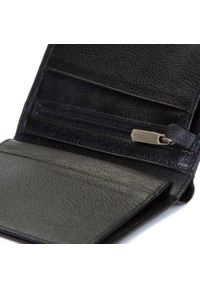 Wittchen - Męski portfel skórzany bez zapięcia czarny. Kolor: czarny. Materiał: skóra #8