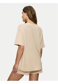 Triumph Piżama Endless Comfort 10222572 Beżowy Relaxed Fit. Kolor: beżowy. Materiał: bawełna #4