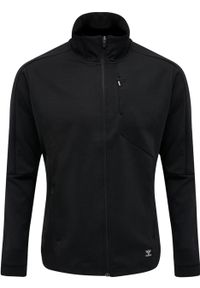 Kurtka Hummel zip Tropper. Kolor: czarny. Sport: fitness, piłka ręczna