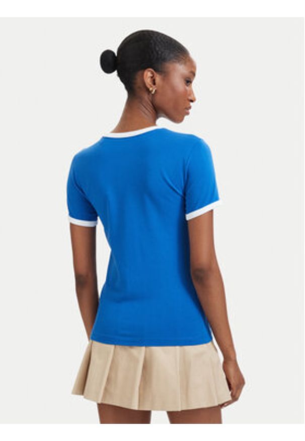 Guess Jeans T-Shirt 183096 Niebieski Classic Fit. Kolor: niebieski. Materiał: bawełna