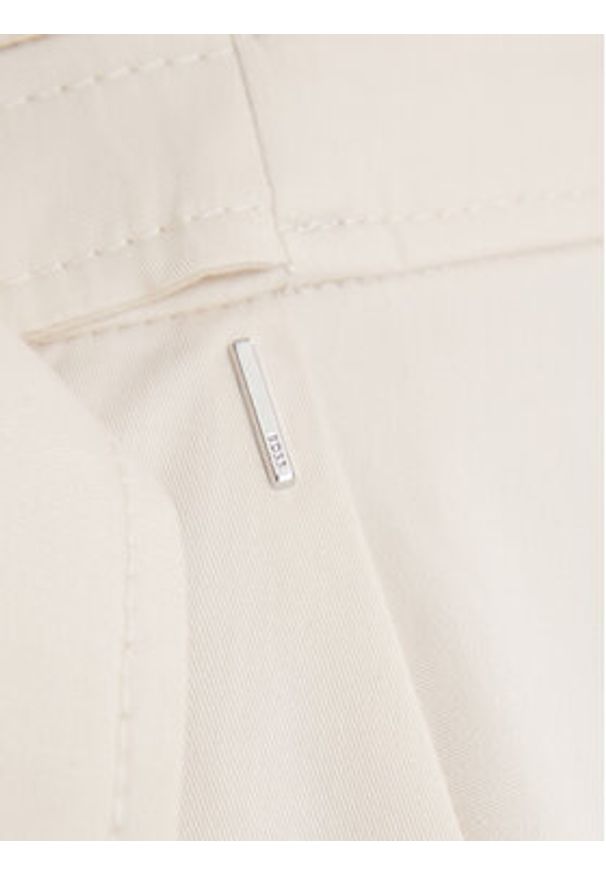 BOSS Spódnica trapezowa Vuleran 1 50557420 Écru Regular Fit. Kolor: kremowy. Materiał: bawełna