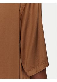ViCOLO Bluzka TD0013 Brązowy Relaxed Fit. Kolor: brązowy. Materiał: wiskoza