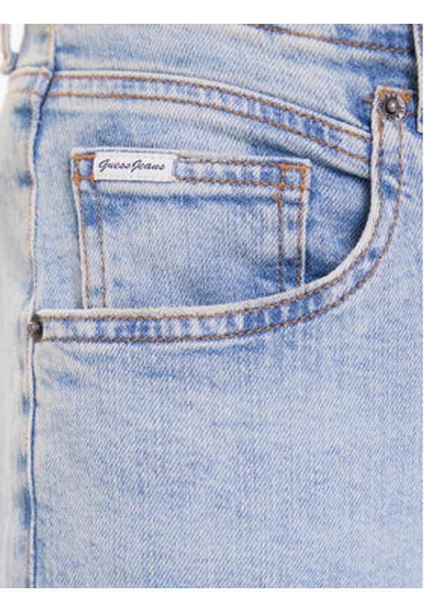 Guess Jeans Jeansy W5BA3O D0027 Niebieski Boyfriend Fit. Kolor: niebieski