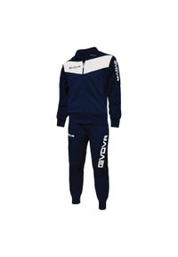 Givova - Dres Męski Tuta Visa. Kolor: biały, wielokolorowy, niebieski. Materiał: dresówka