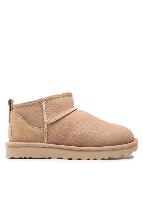 Ugg Śniegowce W Classic Ultra Mini 1116109 Beżowy. Kolor: beżowy. Materiał: skóra, zamsz
