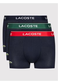 Lacoste Komplet 3 par bokserek 5H3401 Granatowy. Kolor: niebieski. Materiał: bawełna #1