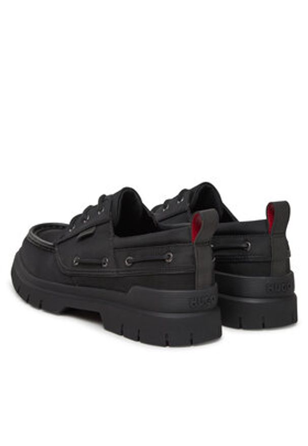 Hugo - HUGO Półbuty 50541844 001 Czarny. Kolor: czarny. Materiał: skóra