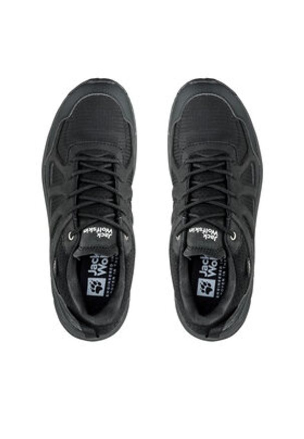 Jack Wolfskin Trekkingi Woodland 2 Texapore Low W 4051341 Czarny. Kolor: czarny. Materiał: skóra