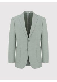 Pako Lorente - PAKO LORENTE – Zielona marynarka męska bez podszewki. Okazja: na co dzień. Kolor: zielony. Materiał: jeans. Sezon: wiosna. Styl: sportowy, casual #5