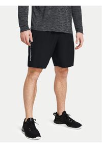 Under Armour Szorty sportowe Ua Woven Wdmk Shorts 1383356-001 Czarny Loose Fit. Kolor: czarny. Materiał: syntetyk. Styl: sportowy #1