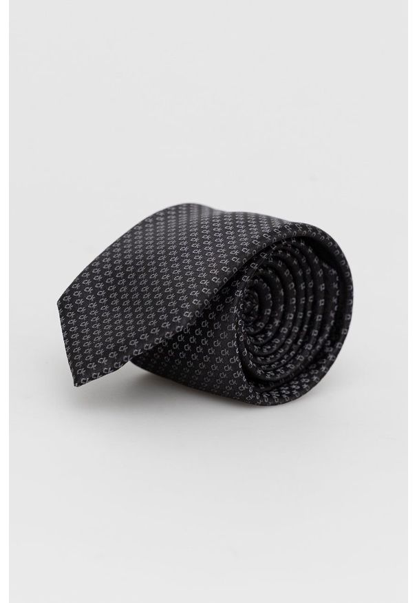 Calvin Klein - Krawat. Kolor: czarny