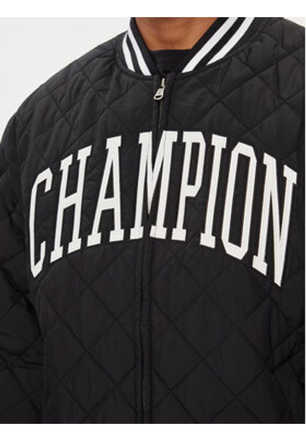 Champion Kurtka bomber 219897 Czarny Regular Fit. Kolor: czarny. Materiał: syntetyk