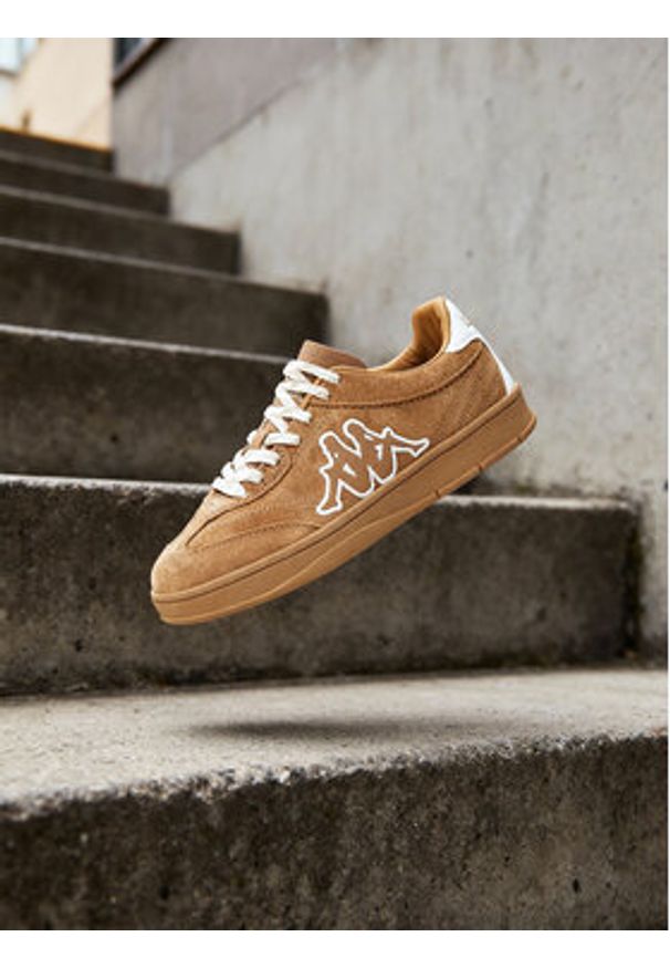 Kappa Sneakersy CEO-FC-24880H Brązowy. Kolor: brązowy. Materiał: zamsz, skóra