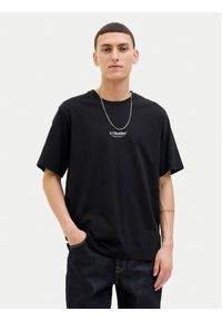 Jack & Jones - Jack&Jones T-Shirt Soho 12278787 Czarny Relaxed Fit. Kolor: czarny. Materiał: bawełna