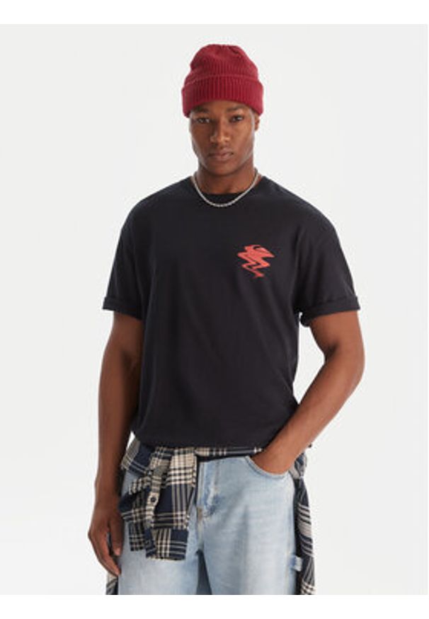 Quiksilver T-Shirt Elderberry EQYZT08200 Czarny Regular Fit. Kolor: czarny. Materiał: bawełna
