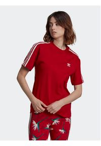 Adidas - adidas T-Shirt THEBE MAGUGU HK5209 Czerwony Regular Fit. Kolor: czerwony. Materiał: bawełna #5